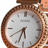 Buy Shop Guess Monroe Silver Dial Rose Gold Steel Strap Watch For Women - W1152L3 USA Online