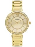 Buy Shop Guess Montage Quartz Gold Dial Gold Steel Strap Watch For Women - GW0588L1 USA Online
