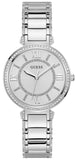 Buy Shop Guess Montage Quartz Silver Dial Silver Steel Strap Watch For Women - GW0588L2 USA Online