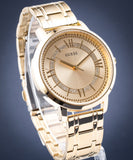 Buy Shop Guess Montauk Gold Dial Gold Steel Strap Watch for Women - W0933L2 USA Online