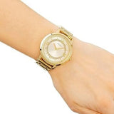 Buy Shop Guess Montauk Gold Dial Gold Steel Strap Watch for Women - W0933L2 USA Online