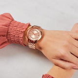 Buy Shop Guess Montauk Rose Gold Dial Rose Gold Steel Strap Watch For Women - W0933L3 USA Online