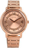 Buy Shop Guess Montauk Rose Gold Dial Rose Gold Steel Strap Watch For Women - W0933L3 USA Online