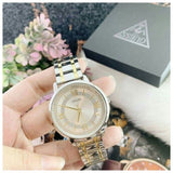 Buy Shop Guess Montauk Silver Dial Two Tone Steel Strap Watch for Women - W0933L5 USA Online