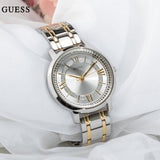 Buy Shop Guess Montauk Silver Dial Two Tone Steel Strap Watch for Women - W0933L5 USA Online