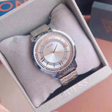 Buy Shop Guess Montauk Silver Dial Two Tone Steel Strap Watch for Women - W0933L5 USA Online