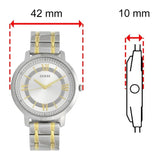 Buy Shop Guess Montauk Silver Dial Two Tone Steel Strap Watch for Women - W0933L5 USA Online
