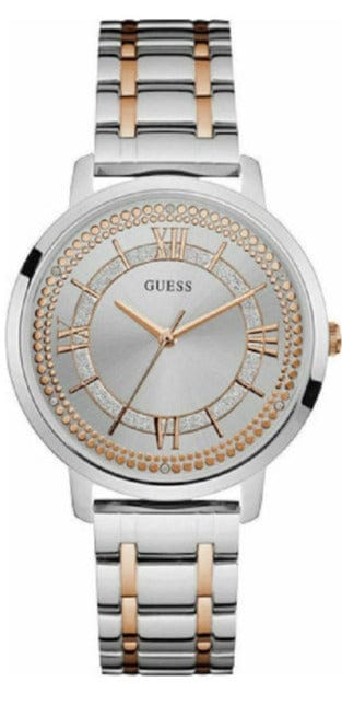 Buy Shop Guess Montauk Silver Dial Two Tone Steel Strap Watch For Women - W0933L6 USA Online