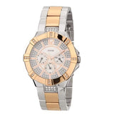 Buy Shop Guess Vista Analog Diamonds Silver Dial Two Tone Steel Strap Watch for Women - W0024L1 USA Online