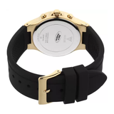 Buy Shop Guess Moonlight Crystals Silver Dial Black Silicone Strap Watch For Women - GW0257L1 USA Online