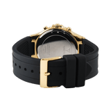 Buy Shop Guess Moonlight Crystals Silver Dial Black Silicone Strap Watch For Women - GW0257L1 USA Online