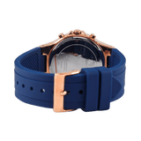 Buy Shop Guess Moonlight Diamonds White Dial Blue Rubber Strap Watch for Women - GW0257L3 USA Online
