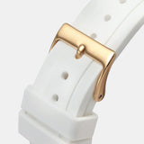 Buy Shop Guess Moonlight Diamonds White Dial White Rubber Strap Watch for Women - GW0257L2 USA Online