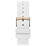 Buy Shop Guess Moonlight Diamonds White Dial White Rubber Strap Watch for Women - GW0257L2 USA Online