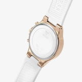 Buy Shop Guess Moonlight Diamonds White Dial White Rubber Strap Watch for Women - GW0257L2 USA Online