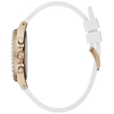Buy Shop Guess Moonlight Diamonds White Dial White Rubber Strap Watch for Women - GW0257L2 USA Online