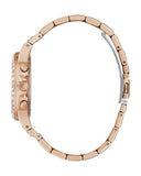 Buy Shop Guess Moonlight Multi Function Diamonds White Dial Rose Gold Steel Strap Watch for Women - GW0320L3 USA Online
