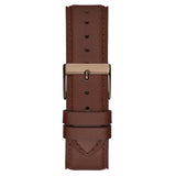 Buy Shop Guess Multi-Function Chronograph White Dial Brown Leather Strap Watch For Men - GW0389G8 USA Online