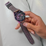 Buy Shop Guess Multifunction Analog Purple Dial Black Rubber Strap Watch For Women - GW0620L4 USA Online