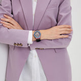 Buy Shop Guess Multifunction Analog Purple Dial Black Rubber Strap Watch For Women - GW0620L4 USA Online