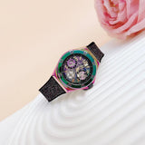 Buy Shop Guess Multifunction Analog Purple Dial Black Rubber Strap Watch For Women - GW0620L4 USA Online