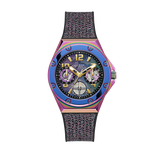 Buy Shop Guess Multifunction Analog Purple Dial Black Rubber Strap Watch For Women - GW0620L4 USA Online