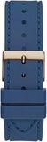 Buy Shop Guess Multifunction Crystals Rose Gold Dial Blue Rubber Strap Watch For Women - GW0439L4 USA Online