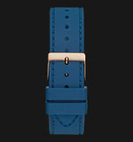 Buy Shop Guess Multifunction Crystals Rose Gold Dial Blue Rubber Strap Watch For Women - GW0439L4 USA Online