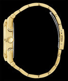 Buy Shop Guess Multifunction Diamonds Black Dial Gold Steel Strap Watch for Men - GW0455G2 USA Online