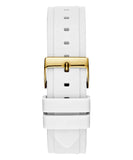 Buy Shop Guess Multifunction Gold Dial White Rubber Strap Watch for Women - GW0519L2 USA Online