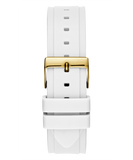 Buy Shop Guess Multifunction Gold Dial White Rubber Strap Watch for Women - GW0519L2 USA Online