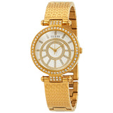 Buy Shop Guess Muse Crystals White Dial Rose Gold Steel Strap Watch For Women - W1008L2 USA Online