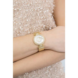 Buy Shop Guess Muse Crystals White Dial Rose Gold Steel Strap Watch For Women - W1008L2 USA Online