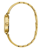 Buy Shop Guess Muse Crystals White Dial Rose Gold Steel Strap Watch For Women - W1008L2 USA Online