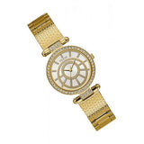 Buy Shop Guess Muse Crystals White Dial Rose Gold Steel Strap Watch For Women - W1008L2 USA Online
