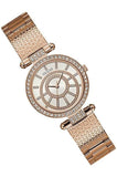 Buy Shop Guess Muse Quartz Silver Dial Rose Gold Steel Strap Watch For Women - W1008L3 USA Online