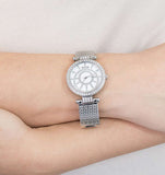 Buy Shop Guess Muse Quartz White Dial Silver Steel Strap Watch For Women - W1008l1 USA Online