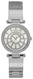 Buy Shop Guess Muse Quartz White Dial Silver Steel Strap Watch For Women - W1008l1 USA Online
