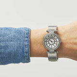 Buy Shop Guess Muse Quartz White Dial Silver Steel Strap Watch For Women - W1008l1 USA Online