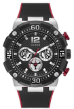Buy Shop Guess Navigator Black Dial Black Rubber Strap Watch for Men - GW0264G1 USA Online