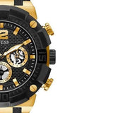 Buy Shop Guess Navigator Chronograph Black Dial Black Rubber Strap Watch for Men - GW0264G3 USA Online