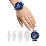 Buy Shop Guess Navigator Chronograph Blue Dial Blue Rubber Strap Watch for Men - GW0264G4 USA Online