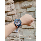 Buy Shop Guess Navigator Chronograph Blue Dial Blue Rubber Strap Watch for Men - GW0264G4 USA Online