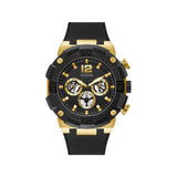 Buy Shop Guess Navigator Chronograph Black Dial Black Rubber Strap Watch for Men - GW0264G3 USA Online