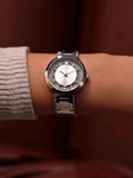 Buy Shop Guess Night Life Clear Silver Dial Silver Steel Strap Watch for Women - GW0470L1 USA Online
