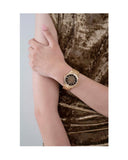 Buy Shop Guess Night Life Diamonds Black Dial Gold Steel Strap Watch for Women - GW0405L2 USA Online