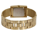 Buy Shop Guess Nouveau Diamonds Gold Dial Gold Mesh Bracelet Watch for Women - W0127L2 USA Online