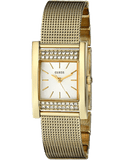 Buy Shop Guess Nouveau Diamonds Gold Dial Gold Mesh Bracelet Watch for Women - W0127L2 USA Online