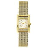 Buy Shop Guess Nouveau Diamonds Gold Dial Gold Mesh Bracelet Watch for Women - W0127L2 USA Online