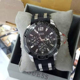 Buy Shop Guess Oasis Black Dial Black Rubber Strap Watch for Men - W0366G1 USA Online